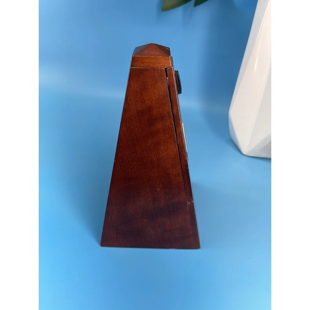 Vintage Wittner Metronome Wood Windup Made In Germany.Works Perfectly